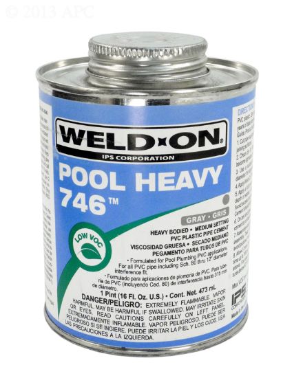 1 PT 746 POOL HEAVY GRAY CEMENT 12 PER CASE HEAVY BODY 13568