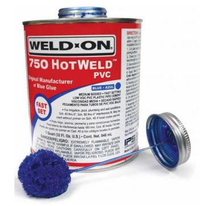 1 QT 750 HOTWELD PVC BLUE 12/CS 13751