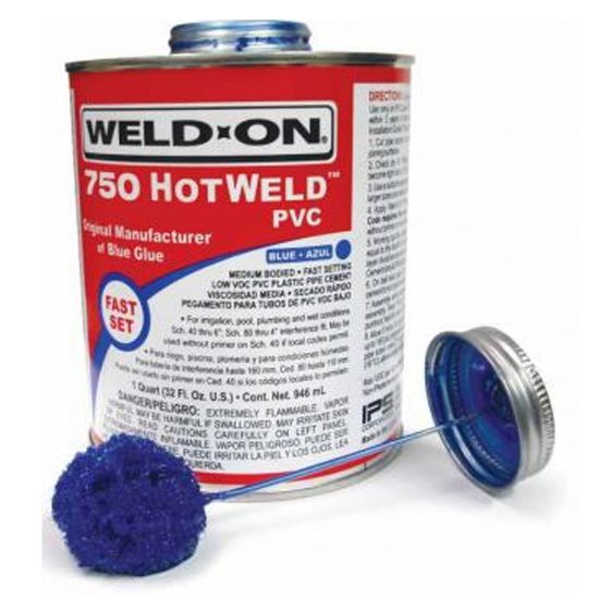 1 QT 750 HOTWELD PVC BLUE 12/CS 13751