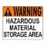 WARNING HAZARDOUS MATERIAL 5503WS1210E