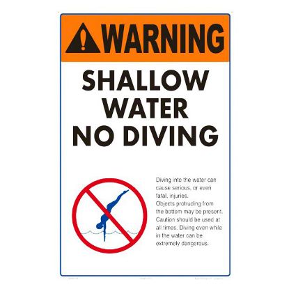 NO DIVING SHALLOW 6603WS1218E