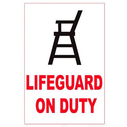 LIFE GUARD ON DUTY PLASTIC 7080WS1218E