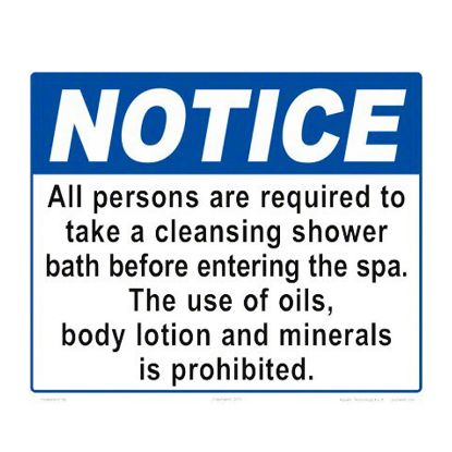 NOTICE  SHOWER 12 X 10 7504WS1210E