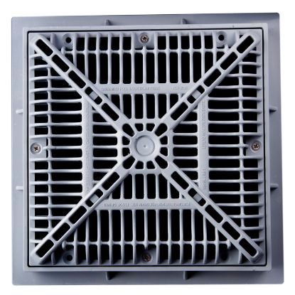 9IN X 9IN FRAME/GRATE  VGB POOL DRAIN; GRAY 25508-091-000L