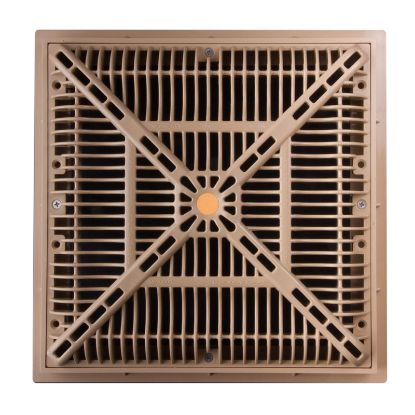 12IN X 12IN FRAME/GRATE  POOL DRAIN; TAN 25508-129-000L