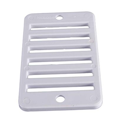 RECTANGULAR GRATE W/ SCREWS; WHITE 25533-000-010