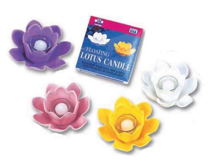 FLOAT LOTUS LIGHT 4 COLOR ASST 90-807