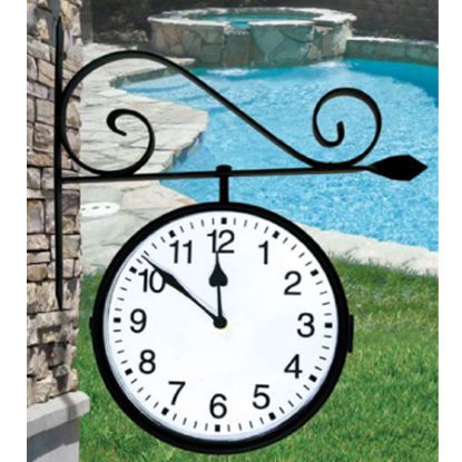 DUAL SIDED HANGING CLOCK 52608