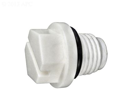 1/4IN PLUG ABS WHITE E-15-S1