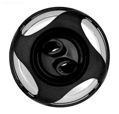 TWIN ROTO POLY STORM JET SWIRL BLACK/STAINLESS STEEL 212-4041S-B