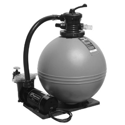 19IN TWM SAND FILTER W/ 1 HP PUMP CTR DISCH 3' NEMA CORD  520-1910