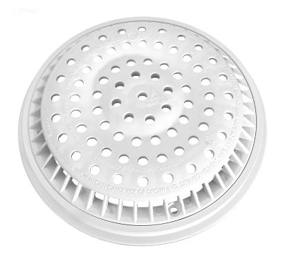 8IN ANTI VORTEX VGB COMPLIANT DRAIN COVER WHITE 6402310V