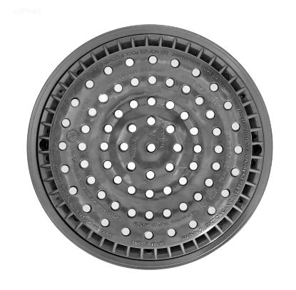 MAIN DRAIN COVER AND FRAME 8IN ANTI-VORTEX DARK GRAY VGB 640-2319-DKGV