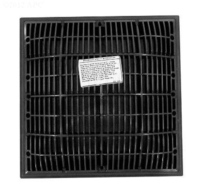 VGB 12IN SQUARE GRATE & FRAME DARK GRAY 356GPM@1.83FT/SEC 640-4729-DKG V