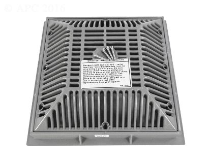 WATERWAY 9X9 FRAME & GRATE GREY 640-4797 V